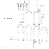 Części rowerowe - Rock Shox Pompa amortyzator kompresji ,11.4015.544.010 R5544010 - miniaturka - grafika 1