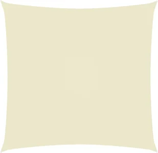vidaXL Żagiel ogrodowy, tkanina Oxford, kwadratowy, 5x5 m, kremowy 135196 - Parasole ogrodowe - miniaturka - grafika 2