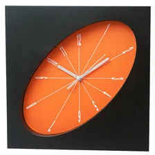 Atrix Zegar ścienny elipsa czarny #2 ATE2319_4 - Zegary - miniaturka - grafika 2