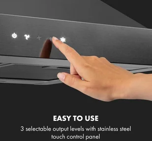 Klarstein Isabella 60 Czarny (CGCH3-BB6) - Okapy kuchenne - miniaturka - grafika 4