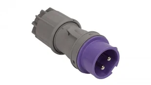 PCE Polska sp. z o.o. Wtyczka przenośna 16A 2P 24V fioletowa IP44 TWIST 062v - Kostki, złączki, wtyczki - miniaturka - grafika 2