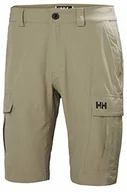Odzież trekkingowa męska - Helly Hansen męskie szybkoschnące spodenki cargo Hh Qd Cargo Shorts Ii, szary - miniaturka - grafika 1