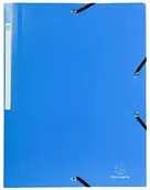 Teczki i skoroszyty - Exacompta Exacompta 55802E teczka z polipropylenu (z 3 klapkami, gumowym ściągaczem, nieprzezroczysta, idealna na dokumenty w formacie DIN A4), 1 sztuka, jasnoniebieska 55802E - miniaturka - grafika 1