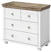 Komody - Helvetia Komoda EVORA 27 Abisko Ash + Dąb Lefkas 247DJU27 - miniaturka - grafika 1