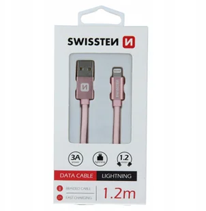 Kabel 8 - Pin Swissten 1,2m różowy - Kable USB Kabel 8 - Pin Swissten 1,2m różowy - Kable USB - miniaturka - grafika 1