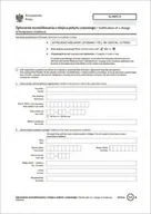 Druki akcydensowe - Firma krajewski Zgłoszenie wymeldowania z miejsca pobytu czasowego [EL/WPC/2] RYZA-500 EL/WPC/2 - miniaturka - grafika 1