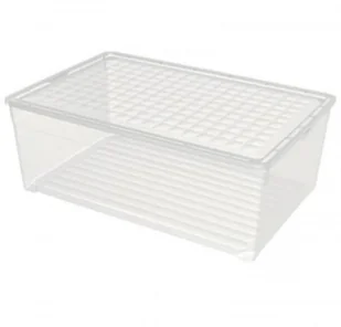 Curver Pojemnik  Textile Box transparentny 45 l - Pudła i kartony archiwizacyjne - miniaturka - grafika 2