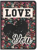 Etui do tabletów - Samsung Be Cool Etui z klapką do Galaxy Tab A 7.0 2016 - obracanie o 360 stopni z funkcją stojaka - design 'Love You' 360-SG222-NO-FLWLOVE - miniaturka - grafika 1