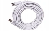 Akcesoria TV-SAT - Przewód antenowy Iec 7,5m biały 11513 - miniaturka - grafika 1