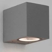 Lampy ogrodowe - Astro Zewnętrzna LAMPA elewacyjna CHIOS 1310007 Astro kwadratowa OPRAWA kubik KINKIET outdoor IP44 jasnoszara 1310007 - miniaturka - grafika 1