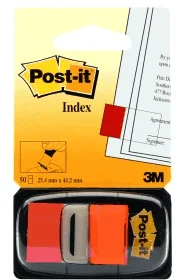 Post-It 3M Zakładki indeksujące (680-4), PP, 25x43mm, 50 kart., pomarańczowe 3M-70071392826 - Etykiety samoprzylepne i bloki etykiet - miniaturka - grafika 4