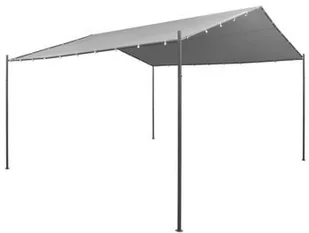 vidaXL Altanka ogrodowa ze stali, 400x400x260 cm, antracytowa - Altany ogrodowe - miniaturka - grafika 9