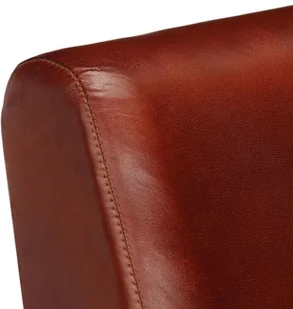 vidaXL Fotel, brązowy, 61x70x74 cm, prawdziwa skóra - Fotele - miniaturka - grafika 5