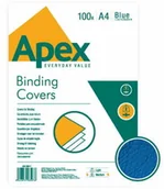 Okładki do laminatorów i bindownic - Fellowes Okładka skóropodobna do bindowania DELTA A4 NIEBIESKA Apex - - miniaturka - grafika 1