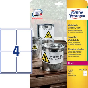 Avery Zweckform Zweckform Heavy Duty 99,1 x 139 mm (L4774-20) - Papier do drukarek - miniaturka - grafika 2