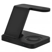 Ładowarki do telefonów - Tech-Protect Ladowarka indukcyjna A11 3w1 15W czarna - miniaturka - grafika 1