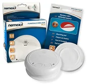 Czujniki czadu, dymu, gazu - Nemaxx WL2 radiowy detektor dymu zgodny z normą DIN EN 14604 wyposażony w uchwyt magnetyczny NX1 do sygnalizatorów pożaru, ognia i dymu - miniaturka - grafika 1