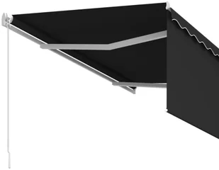 VidaXL Lumarko Ręcznie zwijana markiza z zasłoną, 3,5x2,5 m, antracytowa 3069399 VidaXL - Markizy - miniaturka - grafika 6