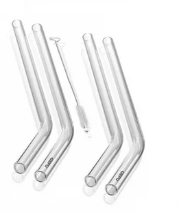 Gefu Zestaw 4 słomek szklanych 23cm FUTURE G-12704 - Naczynia i sztućce jednorazowe - miniaturka - grafika 2