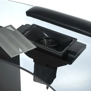 Beauty System Stolik do manicure z pochłaniaczem BD-3453+P CZARN BD-3453+P BLACK - Stoliki do manicure - miniaturka - grafika 4