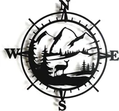 Dekoracje domu - DECOlicious.pl Róża Wiatrów / Kompas 3D FOREST DECODS17 - miniaturka - grafika 1