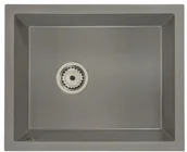 Zlewozmywaki - Brado Zlewozmywak granitowy podwieszany FELIX szary felixsza - miniaturka - grafika 1