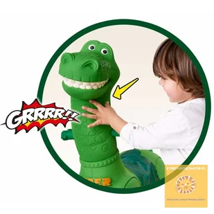 Feber FEBER Dinosaur Na Akumulator 12V Interaktywny Jeździk STREFADZIECIAKOW.PL 12630 - Pojazdy elektryczne dla dzieci - miniaturka - grafika 5