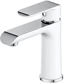 Baterie umywalkowe - Omnires Sacramento Bateria umywalkowa chrom/biała SC2310CRB - miniaturka - grafika 1
