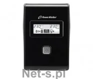 Listwy zasilające - POWER WALKER UPS POWER WALKER LINE-I 850VA 2xPL RJ/USB LCD (VI 850 LCD) - miniaturka - grafika 1