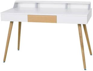 Intesi Biurko Skans białe dąb 5902385759137 - Biurka - miniaturka - grafika 4