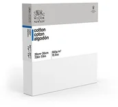 Pozostałe akcesoria dla plastyków - Winsor & Newton "Classic" 3-krotnie gruntowane 350 G/M, listwy o grubości 19 MM na blejtramie, bawełna, biały, 20 x 20 cm 6201129 - miniaturka - grafika 1