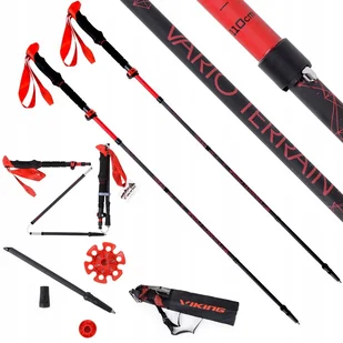 Viking Spider Fs Kije Trekkingowe Składane Carbon - Kije trekkingowe - miniaturka - grafika 3