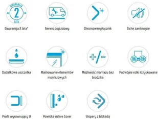 Deante Zestaw Denver Slim 80x80 kabina półokrągła z brodzikiem + syfon KQC_052P^#BAA-80-NR^A407 - Kabiny prysznicowe - miniaturka - grafika 7