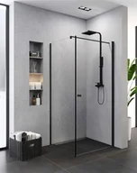 Kabiny prysznicowe - New Trendy Kabina prysznicowa 90x80 Superia Black - miniaturka - grafika 1
