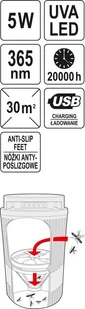 Lund LAMPA OWADOBÓJCZA Z WENTYLATOREM UV-A 5W - Lampy owadobójcze - miniaturka - grafika 6
