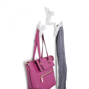 Umbra Umbra, Wieszak ścienny Buddy, biały, 7,5x16,8x7,6 cm - Miseczki i talerzyki dla dzieci - miniaturka - grafika 5