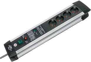 Brennenstuhl Listwa zasilająca Przedłużacz przeciwprzepięciowy Premium Protect Line 4 gniazda czarny/szary 3m 1391004604 - Listwy zasilające - miniaturka - grafika 2