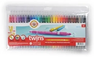 Koh-I-Noor  Flamastry Twins dwustronne 30 kolorów - Flamastry - miniaturka - grafika 4