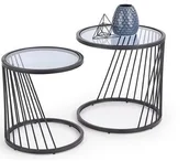 Ławy i stoliki kawowe - Halmar Zestaw dwóch ław ANTILLA Czarny 50 cm V-CH-ANTILLA-LAW - miniaturka - grafika 1