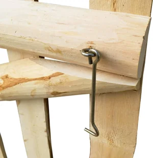 vidaxl Drewniana furtka, leszczyna, 100x100 cm - Bramy garażowe - miniaturka - grafika 6