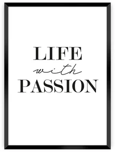 Dekoria Dekoria Plakat Passion 40 x 50 cm Ramka Czarna 221C-000-15 - Plakaty Dekoria Dekoria Plakat Passion 40 x 50 cm Ramka Czarna 221C-000-15 - Plakaty - miniaturka - grafika 1