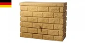 Zbiorniki na deszczówkę - Graf Zbiornik na deszczówkę przyścienny 400 L ROCKY sandstone 326132 - miniaturka - grafika 1