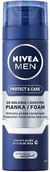 Kosmetyki do golenia - Nivea Men Protect & Care ochronna pianka do golenia 200ml 93665-uniw - miniaturka - grafika 1