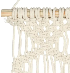 vidaXL Makrama ścienna, 40 x 80 cm, bawełniana - Dekoracje domu - miniaturka - grafika 4