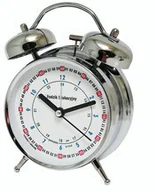 Zegary - Atrix Super cichy budzik metalowy z dzwonkami #do nauki ATB045ED - miniaturka - grafika 1