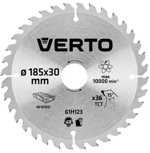 Verto Piła tarczowa 185x30mm 36Z 61H123 - Tarcze do pił - miniaturka - grafika 2