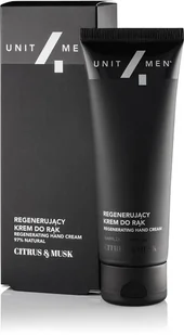 UNIT4MEN UNIT4MEN Regenerujący Krem do Rąk Citrus & Musk 75 ml - Kremy i maski do rąk - miniaturka - grafika 2