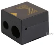 Pozostałe akcesoria kosmetyczne - Many Beauty Many Beauty - Profesjonalna, podwójna temperówka do kredek - Czarna - miniaturka - grafika 1