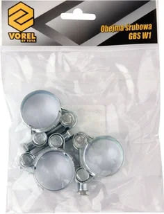 VOREL Obejma opaska śrubowa zaciskowa ocynkowana GBS W1 29-31mm 3szt - Akcesoria do urządzeń ogrodniczych - miniaturka - grafika 2
