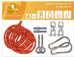 Akcesoria montażowe KOALA Zestaw montażowy H1 do hamaków koala/zh1_16 - Inne mocowania - miniaturka - grafika 4